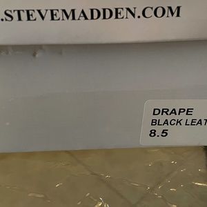 Steve Madden Black Leather Bootie size 8.5